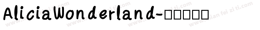 AliciaWonderland字体转换