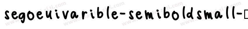 segoeuivarible-semiboldsmall字体转换