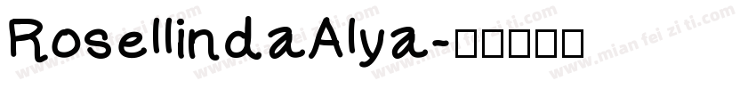 RosellindaAlya字体转换