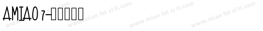 AMIAO7字体转换
