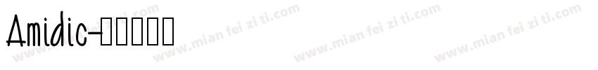Amidic字体转换