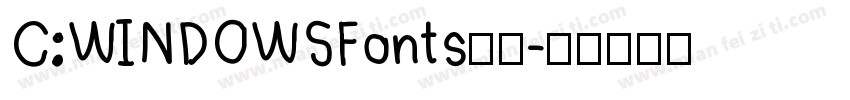 C:WINDOWSFonts字体字体转换