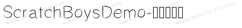 ScratchBoysDemo字体转换
