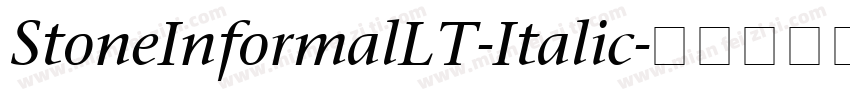 StoneInformalLT-Italic字体转换