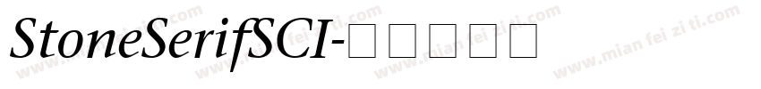 StoneSerifSCI字体转换