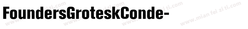 FoundersGroteskConde字体转换