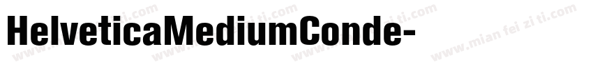 HelveticaMediumConde字体转换