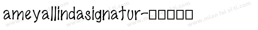 ameyallindasignatur字体转换