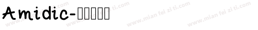 Amidic字体转换