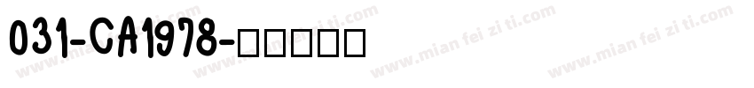 031-CA1978字体转换