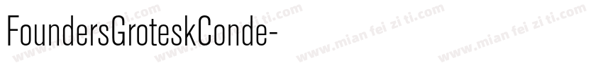 FoundersGroteskConde字体转换