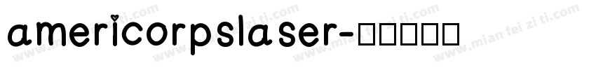 americorpslaser字体转换
