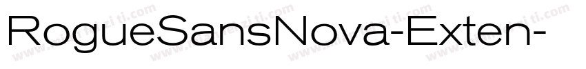 RogueSansNova-Exten字体转换