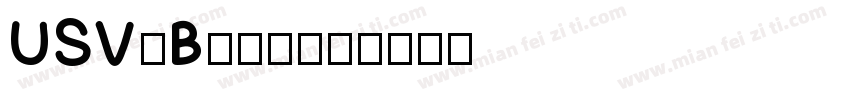 USV-Bold字体转换