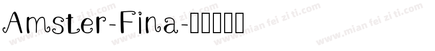 Amster-Fina字体转换