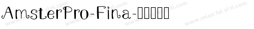 AmsterPro-Fina字体转换