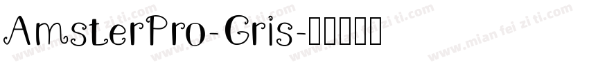 AmsterPro-Gris字体转换