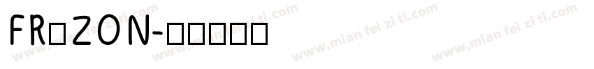 FRⅠZON字体转换