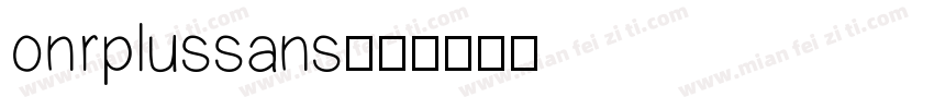 onrplussans字体转换