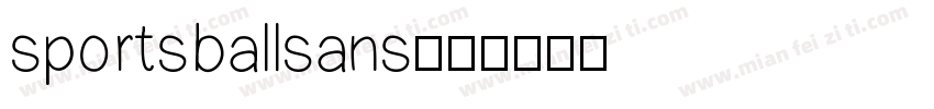 sportsballsans字体转换