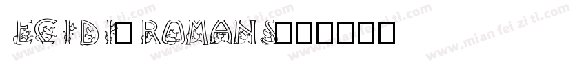 ecidi_romans字体转换