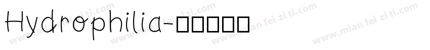 Hydrophilia字体转换