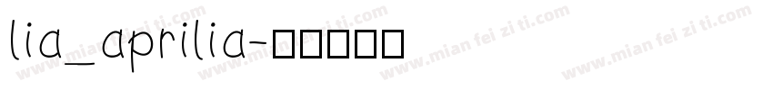 lia_aprilia字体转换