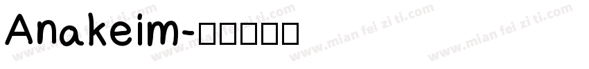 Anakeim字体转换