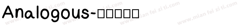 Analogous字体转换