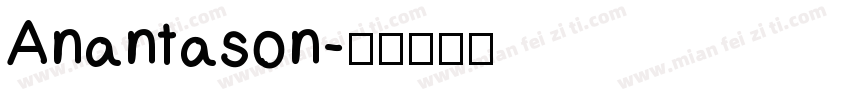 Anantason字体转换