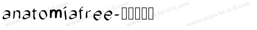 anatomiafree字体转换