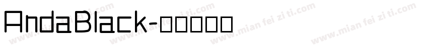 AndaBlack字体转换