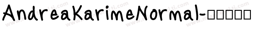 AndreaKarimeNormal字体转换