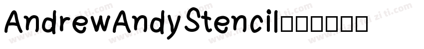 AndrewAndyStencil字体转换