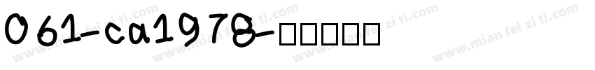 061-ca1978字体转换