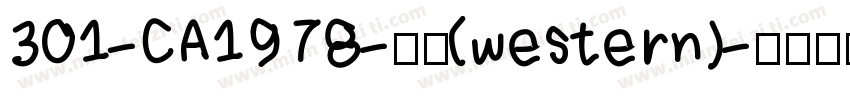 301-CA1978-普通(western)字体转换