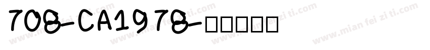 708-CA1978字体转换
