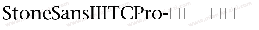 StoneSansIIITCPro字体转换