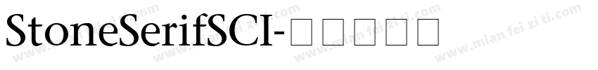 StoneSerifSCI字体转换