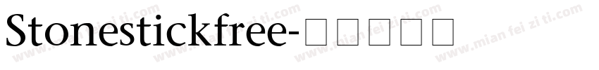 Stonestickfree字体转换