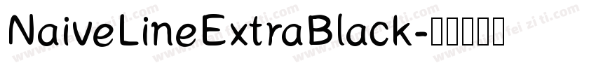 NaiveLineExtraBlack字体转换