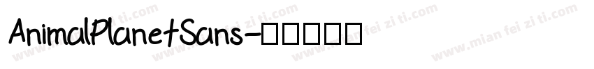 AnimalPlanetSans字体转换