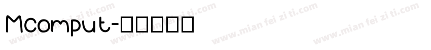 Mcomput字体转换