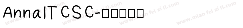 AnnaITCSC字体转换