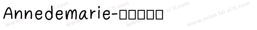 Annedemarie字体转换