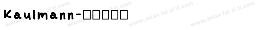 Kaulmann字体转换