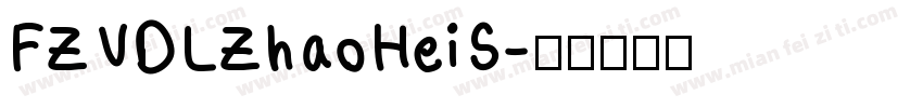 FZVDLZhaoHeiS字体转换
