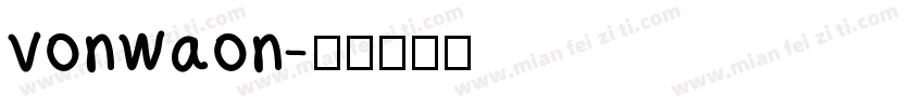 vonwaon字体转换