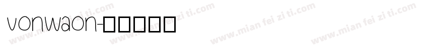vonwaon字体转换