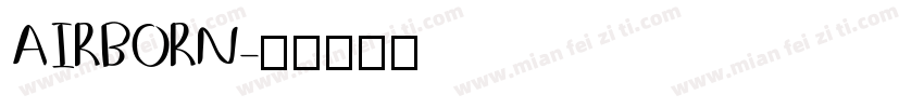 AIRBORN字体转换